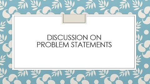 List Problem Statement