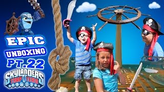 Flip Wreck vs. Ship Wheel! SUPER Epic Unboxing Part 22 - PIRATE STYLE! (Skylanders Trap Team Fun!)