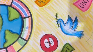 I love I Unity I Peace ✌️I  World Peace Day I Poster Making for Students I #nowar