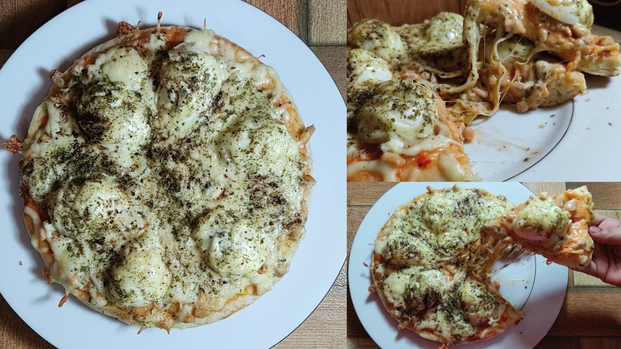 Egg pan pizza recipe(without oven) চুলায় ফ্রাইপ্যানে তৈরি ডিম পিজা