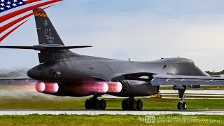 グアムのB-1B爆撃機が日本･朝鮮半島へ向けて離陸
