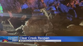 Highway 6 Reopens West Of Golden After Rock Slide
