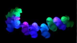 Color Changing LED Ghosts String Lights for Halloween- Demo