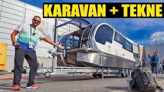 YÜZEN KARAVAN sudaki EV | TEKNE EVLER | Karavan & Motoryat bir arada | Düş Yola Yüzen Evler CaraBoat