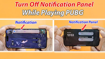 How to stop notification bar while playing PUBG iPhone