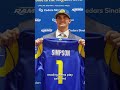 Rams Rookie Ty Simpson Sleeps on the Playbook