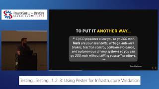 Testing, Testing, 1...2...3: Using Pester for Infrastructure Validation by Brandon Olin