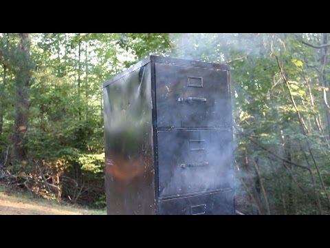 A Smoker Barbecue From File Cabinet