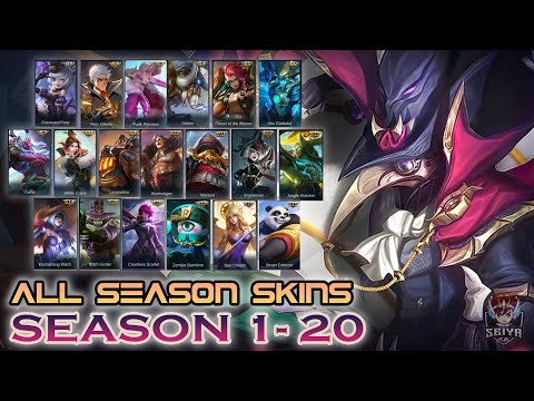 MOBILE LEGENDS ALL SEASON SKINS | SEASON 1 - SEASON 20