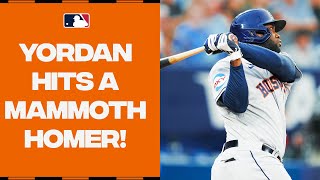 Yordan Alvarez OBLITERATES this baseball! 452 feet!!