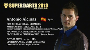 Antonio Alcinas - SUPER DARTS 2013 Player Introduction Video