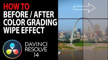 HOW TO: Create Before / After Grading Wipe Effect (QUICK METHOD) | Davinci Resolve 14