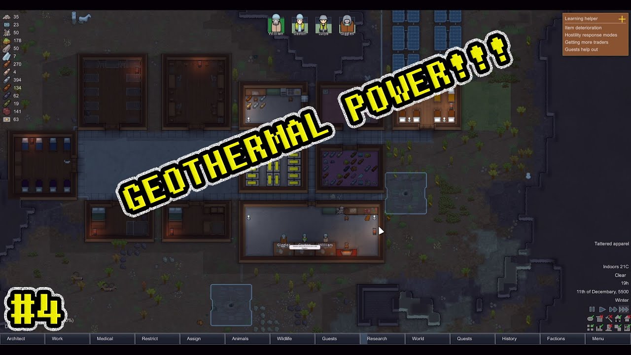 GEOTHERMAL POWER!! - RimWorld #4