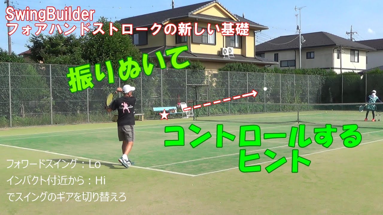 【テニス　ストロークの新しい基礎】スイングは身体の周りを一回転！振り切るイメージで打点を安定させるコツとは
