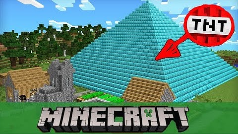 I make the biggest explosive trap in Minecraft. Big Trap of Diamond Blocks