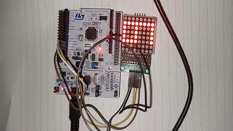 7) Programmazione Firmware STM32 Utilizziamo protocollo comunicazione SPI per controllare il max7219