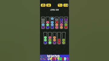 Ball Sort Puzzle Level 520 🎯No Extra Tubes😘Game Walkthrough😘 Stay Home And Fun Play #WithMe