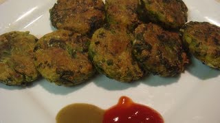 Hara Bhara Tikki (Veg Cutlet) Recipe With English Subtitles