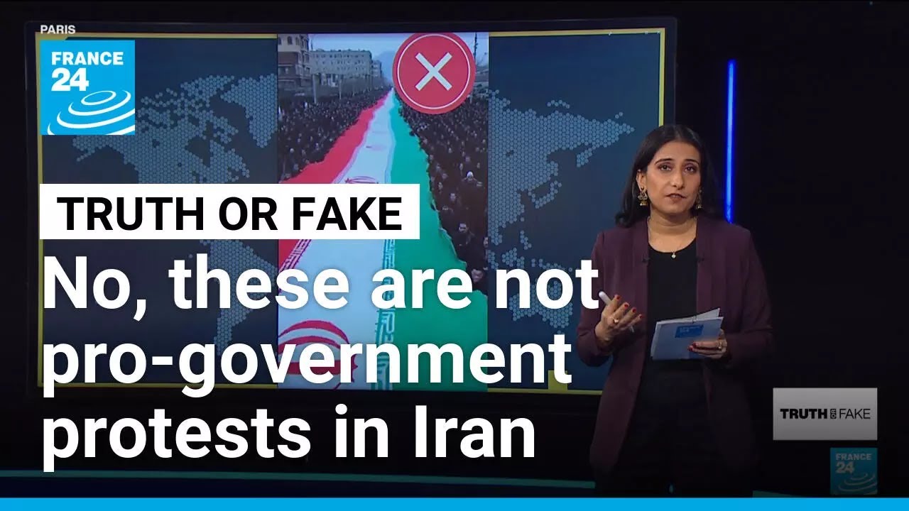 Iran protests: AI and dated photos mislead about pro-regime rallies • FRANCE 24 English