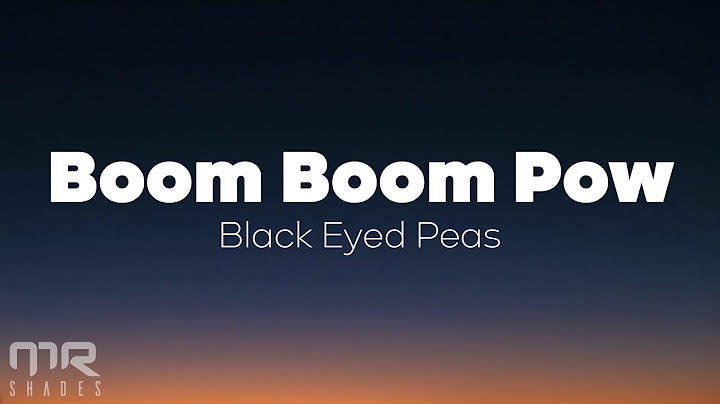 Boom Boom Pow Lyric Video version - Lyric Video performance video thumbnail