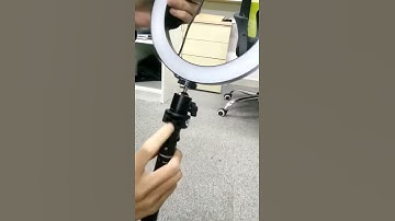 How to Attach the ring light to tripod stand
