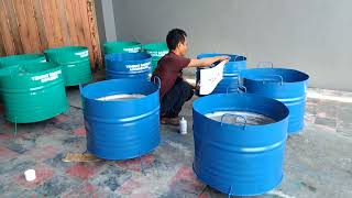 Drum besi untuk tempat sampah.info 08123266850...dibantu subscribe(2)