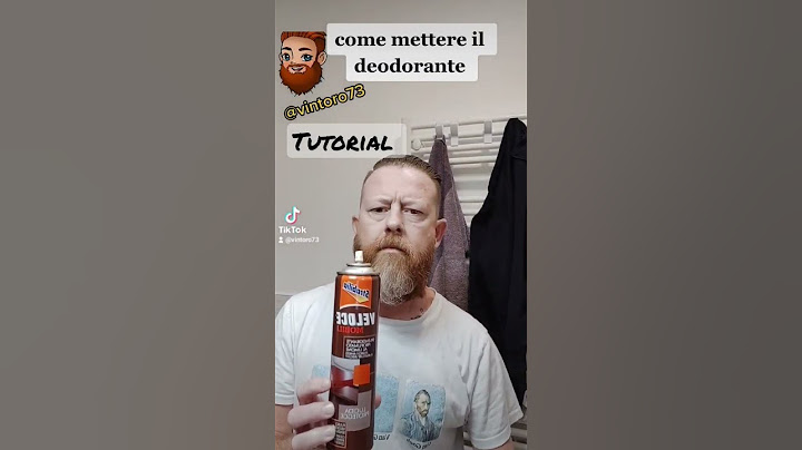 Come mettere il deodorante #tutorial