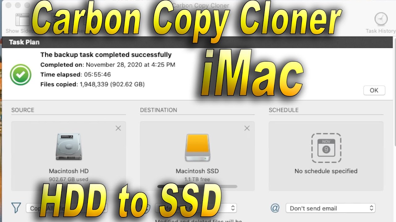 Har råd til Airfield røgelse How to Use Carbon Copy Cloner to Upgrade iMac 2013 HDD to SSD Part 1 -  YouTube