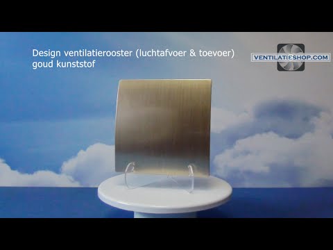 Design ventilatierooster - goud kunststof - Ventilatieshop.com