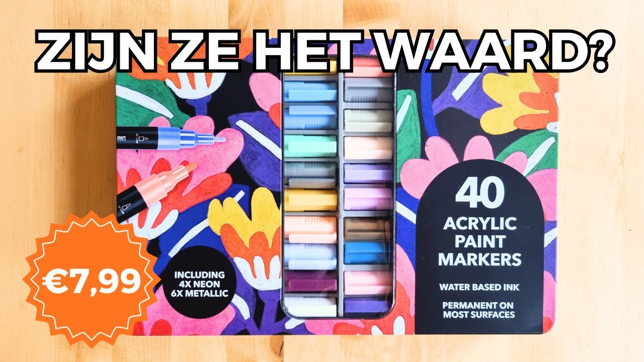 Review Action acrylic paint markers (verfstiften) | Eerste indruk door docent