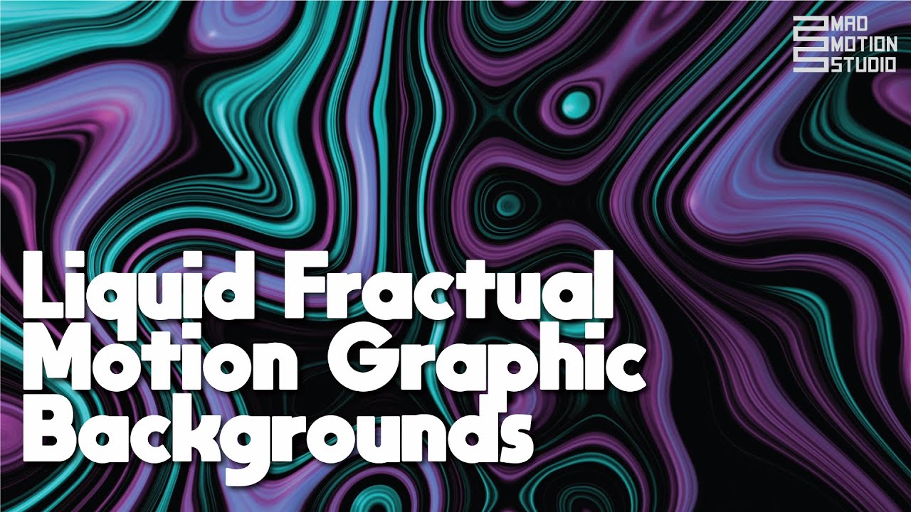 Free Fluid Gradient motion background | Liquid Fractual Motion Graphic ...