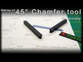 How to make 45° chemfer tool for minilathe [insert holder] SOMX 060304 -DT