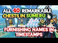 All 40 Sumeru Furnishings (Remarkable Chests) | Genshin Impact 3.0