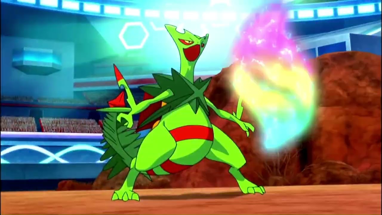 Sawyer mega Sceptile vs Ash Bond Greninja