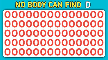 No Body Can Find the Odd One out | Numbers and Letters Puzzles Edition