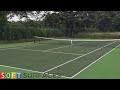 Cleaning and Painting Tennis Surface in York, Yorkshire | Sports Court Cleaning Services