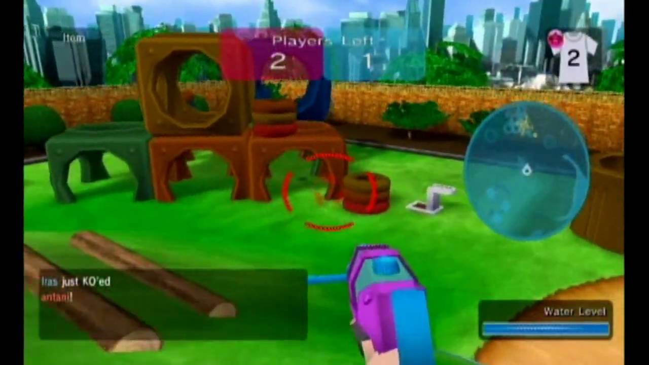 Wii Gameplay - Water Warfare - WiFi Deathmatch