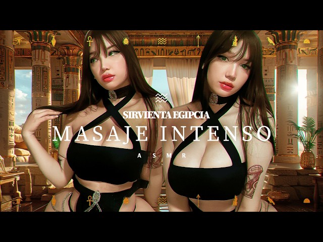 ASMR Egyptian priestess helps you sleep ROLEPLAY 😳 KISSES, SPIT PAINTING and MOUTH SOUNDS