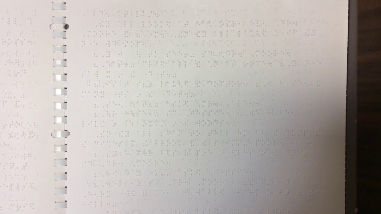 Using a dry erase eraser to highlight interpoint Braille YouTube