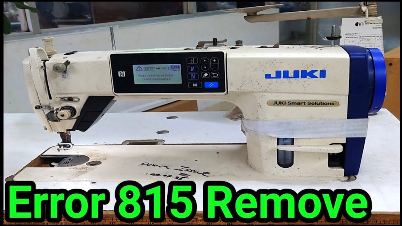 Juki 9000C Error 815 Remove | juki ddl-9000c error 815 remove | error 815 remove in juki ddl-9000c