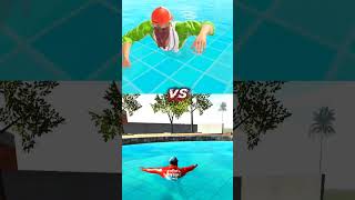 TOP 2 INDIAN GAMES 🔥 INDIAN THEFT AWER SIMULATOR VS INDIAN BIKE DRIVING 3D 😱 POOL JUMP TEST #SHORTS