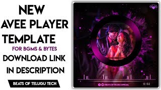 NEW AWESOME AVEE PLAYER TEMPLATE | BGM & SONGS | LINK IN DESCRIPTION | #BEATSOFTELUGUTECH screenshot 3