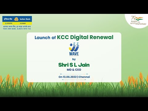 Indian Bank Live - Launch of KCC Digital Renewal