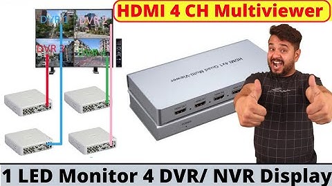 How to View Multiple DVR in 1 LED Monitor | एक ही Screen पर देख सकते हैं कई DVR |