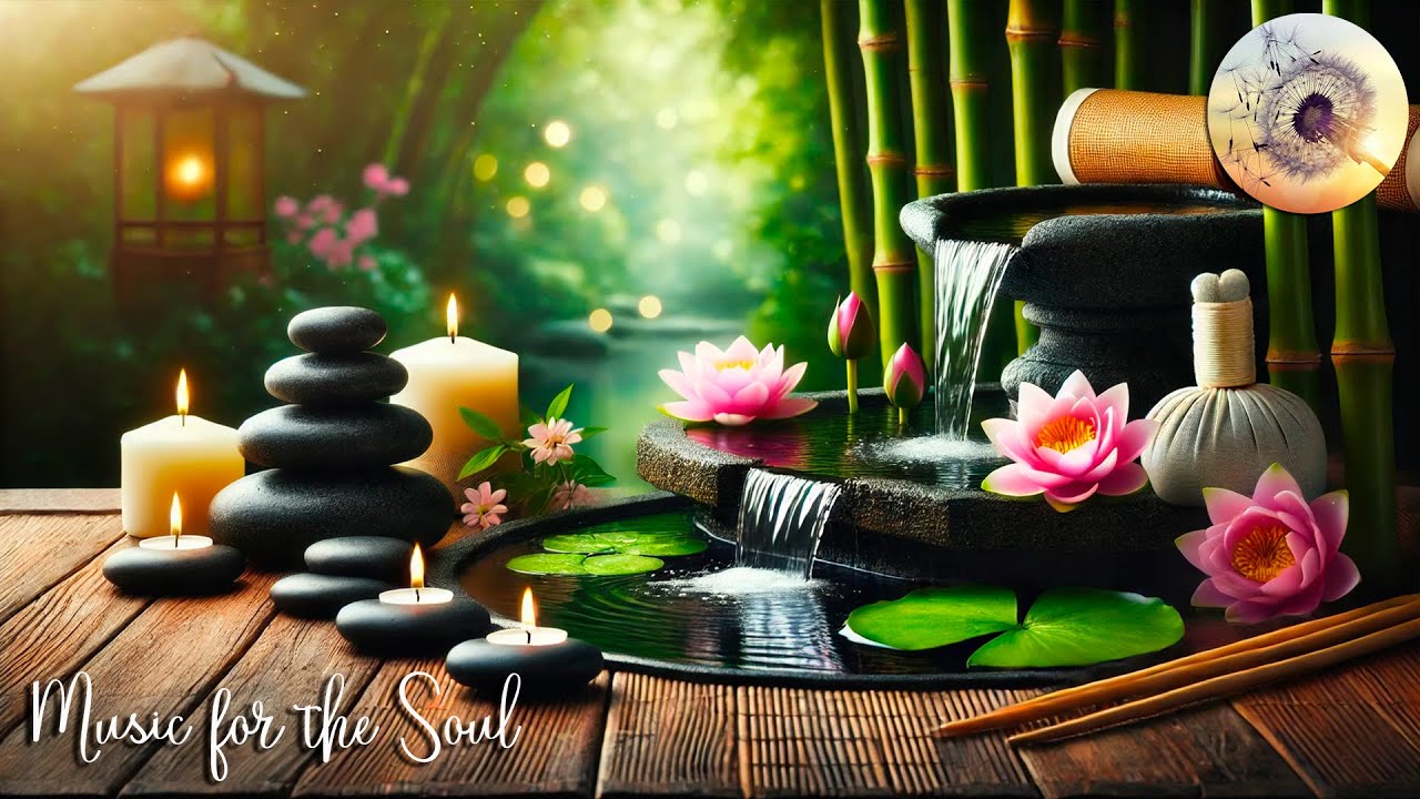 1 Hour Stress Relief Music & Water Sounds「Oriental Zen Spa」🌸 Anxiety Healing, Meditation Music