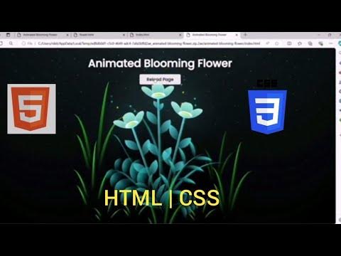Beautiful Flowers Projects by using HTML, CSS and Javascript.. - YouTube
