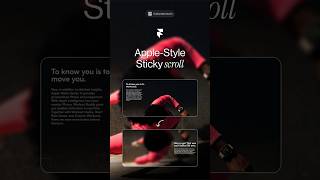 How to recreate Apple-Style Sticky Scroll Animation in Framer