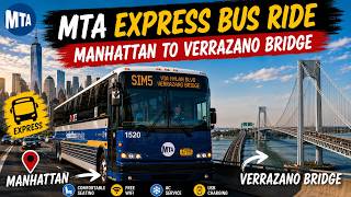 Is This NYC’s Best Commute? 🚌 Manhattan to Staten Island Express Bus POV #viewsfromthebus #verrazano