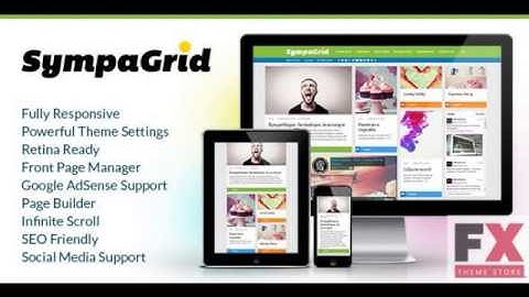 Preview SympaGrid - Responsive Grid WordPress Theme TForest