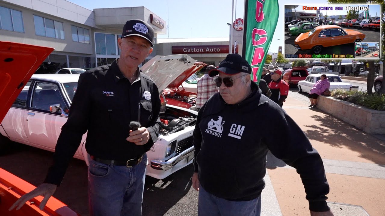 Holden Torana Day at Gatton Auto Dealership. Holden Torana classic cars